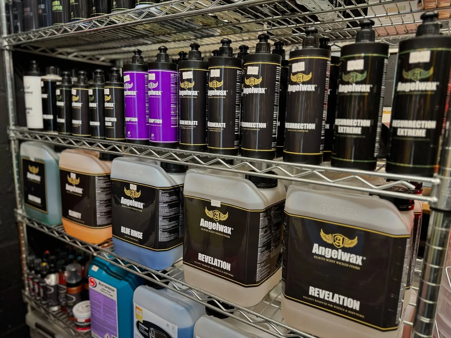 AMVD Pro Detailing Products and Angelwax Stock